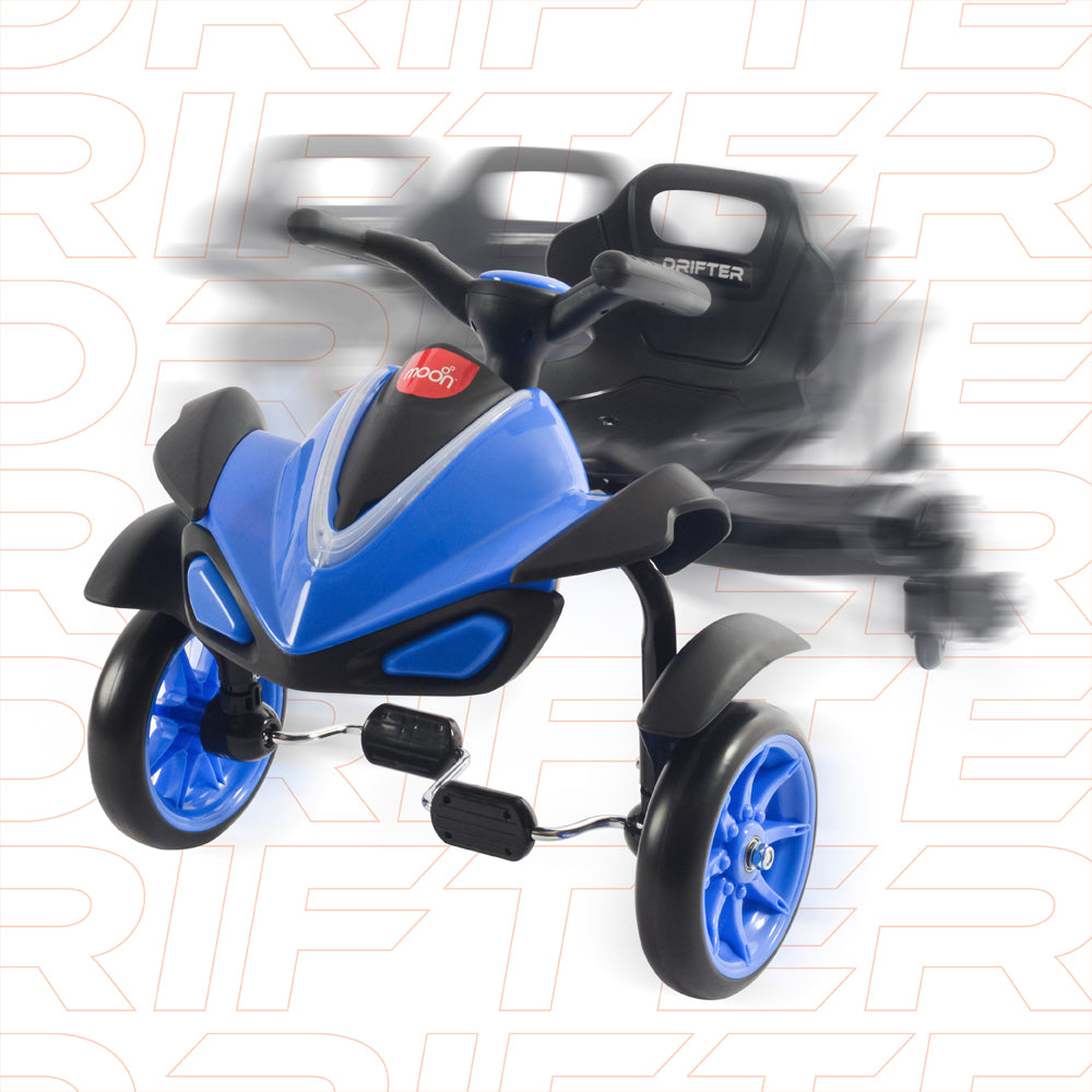 Moon - Drifter Drift Bike - 4 Wheel Scooter, 3 Years + - Blue