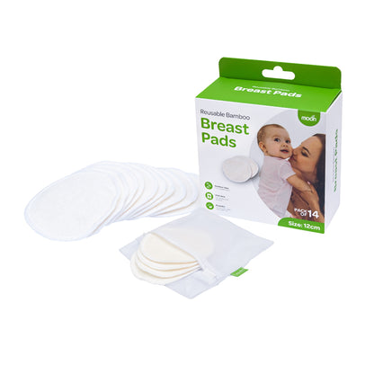 Moon -  Reusable Breast Pads  - White