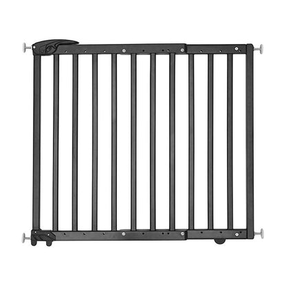 Badabulle - Deco Pop Wooden Extending Safety Gate | 63 To 106Cm Wide | Pressure Fit Or Screw Mounted, Black