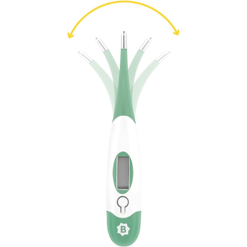 Badabulle Digital Thermometer, 10 Sec Chrono, Flexible Tip, Memorizes Temperature