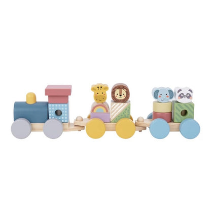 TOOKY TOYS-Stacking Train - Animals