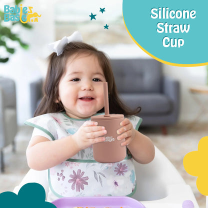 Babies Basic Stage 3 Silicone Cup for Kids, Pink