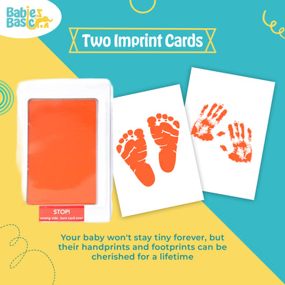 Babies Basic Clean Fingerprint with two imprint cards  - Orange