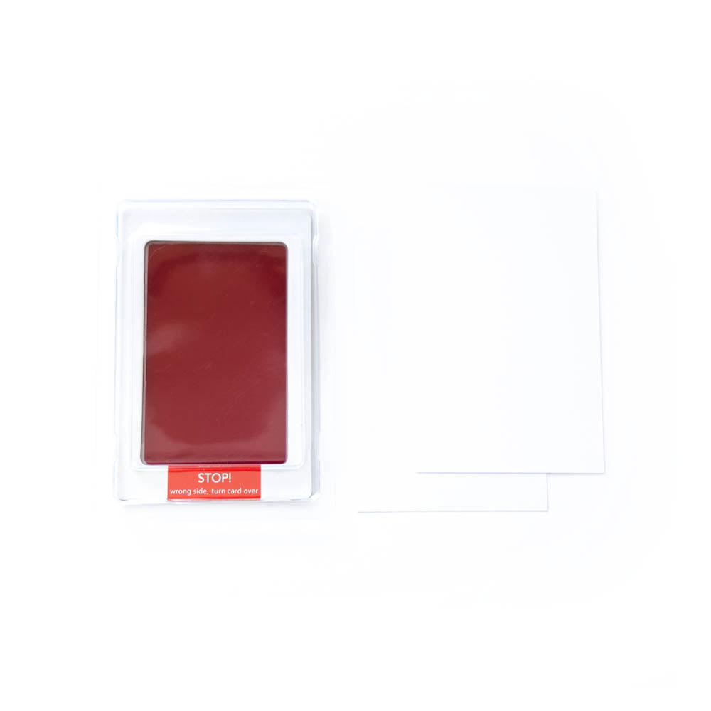 Babies Basic Clean Fingerprint with two imprint cards  - Burgandy