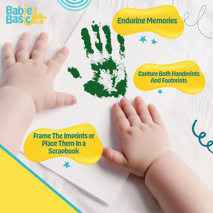 Babies Basic Clean Fingerprint with two imprint cards  - Emarald Green