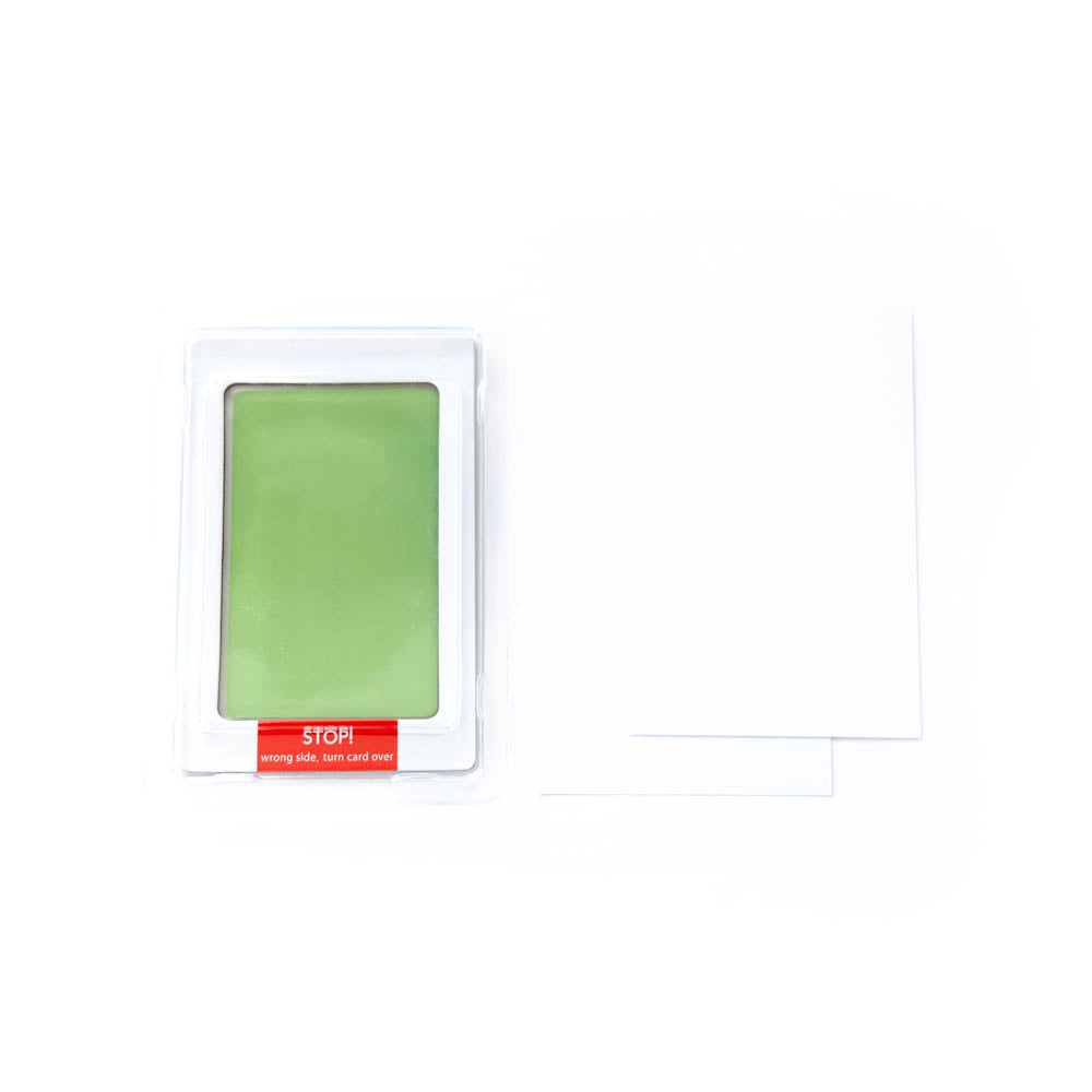 Babies Basic Clean Fingerprint with two imprint cards  - Parrot Green