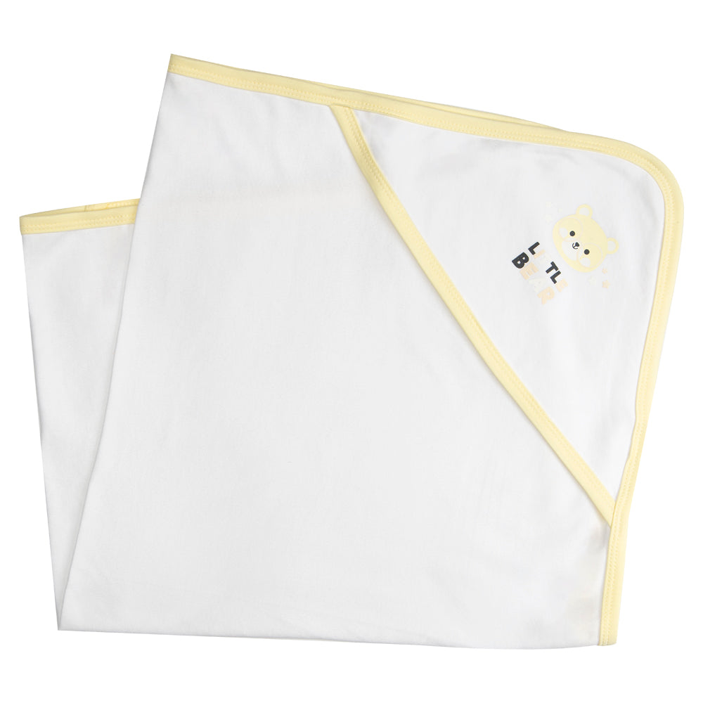 Babies Basic 100% Cotton Blanket, receiving blanket for New Born, 75*75cm , Yellow