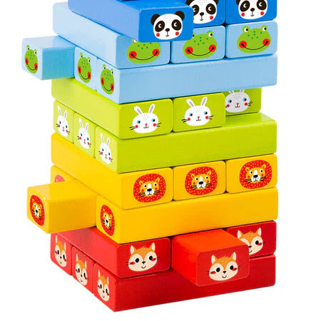 TOOKY TOYS-82 PCS Stacking Game - Animals