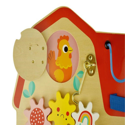 TOOKY TOYS-Wooden House Busy Board