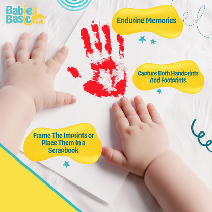 Babies Basic Clean Fingerprint with two imprint cards  - Red