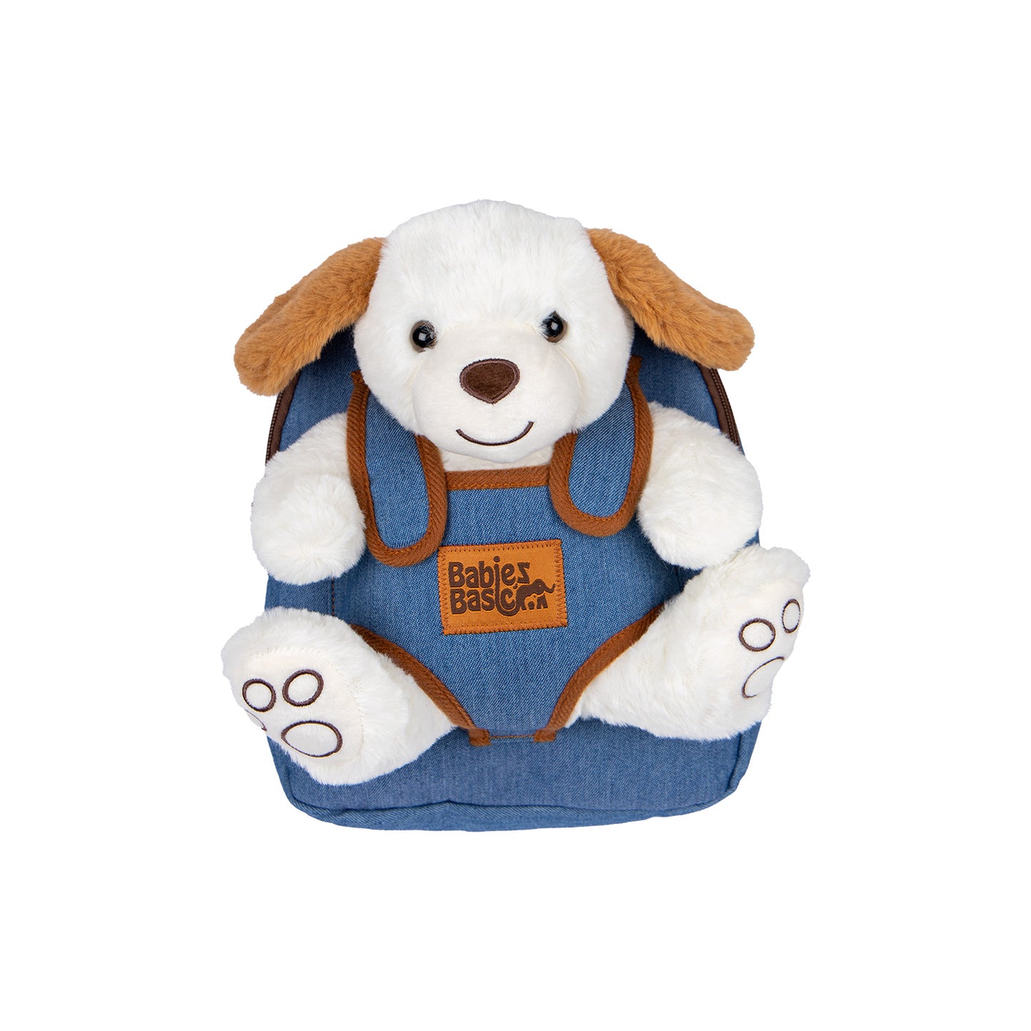 Babies Basic Kid/Baby bag with detachable Teddy - White