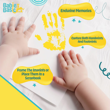 Babies Basic Clean Fingerprint with two imprint cards  - Yellow