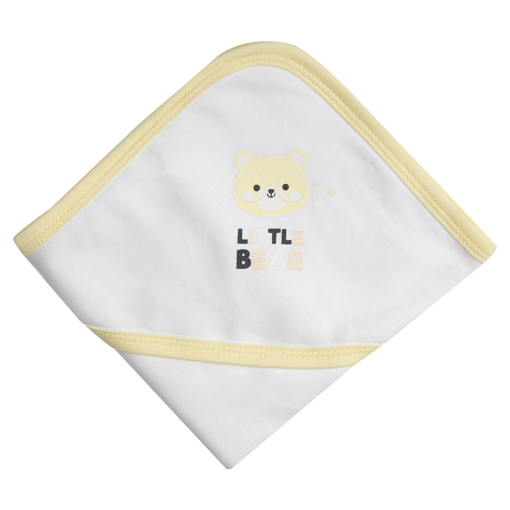 Babies Basic 100% Cotton Blanket, receiving blanket for New Born, 75*75cm , Yellow