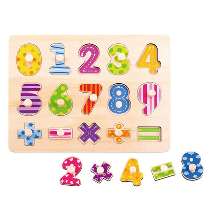 TOOKY TOYS-16 PCS Number Puzzle