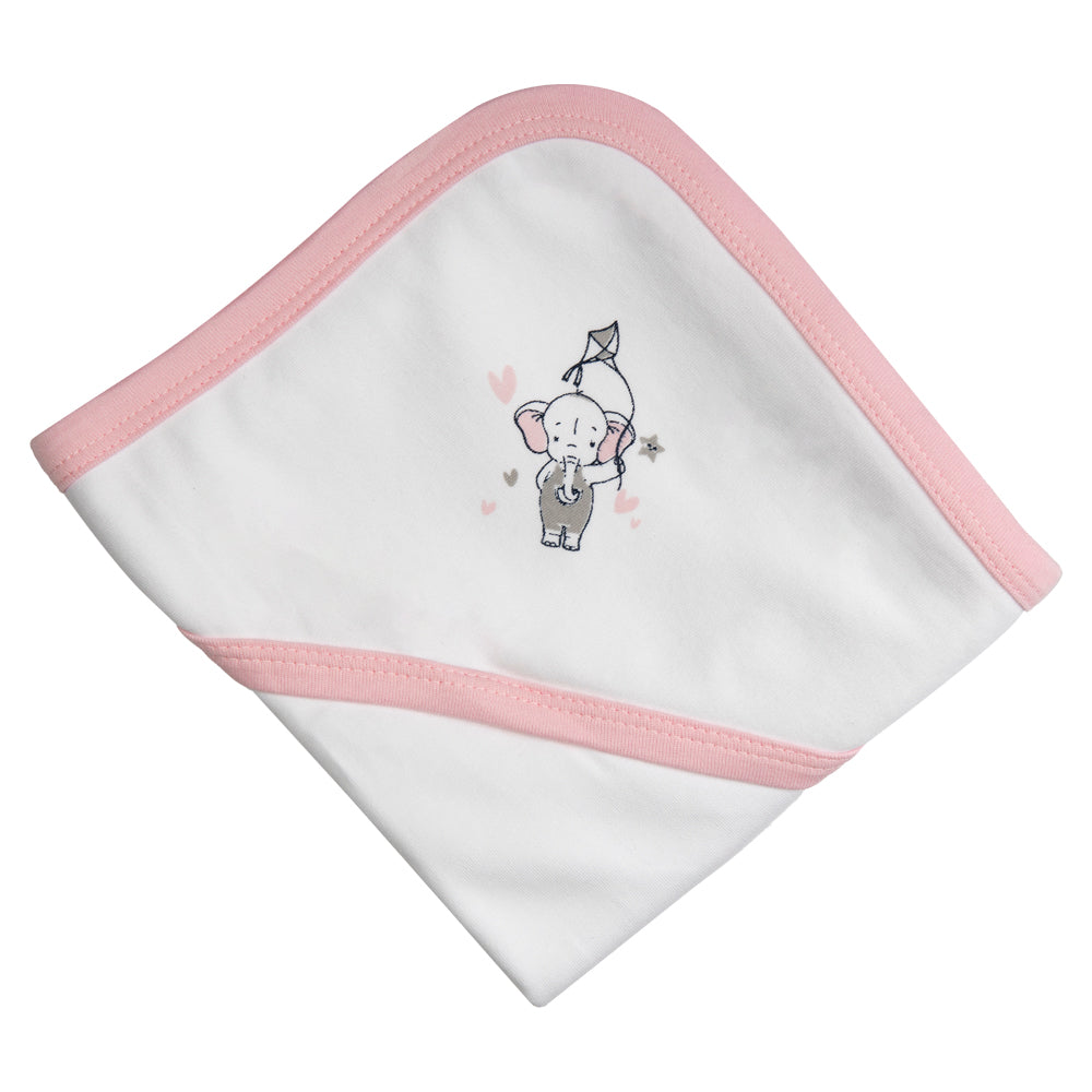 Babies Basic 100% Cotton Blanket, receiving blanket for New Born, 75*75cm , Pink