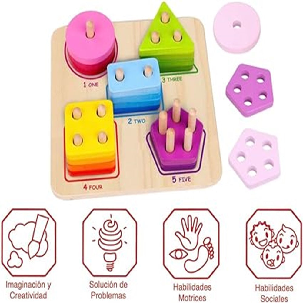 TOOKY TOYS-Geometric Block Sorter