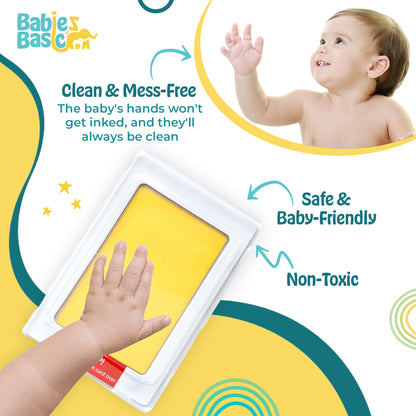 Babies Basic Clean Fingerprint with two imprint cards  - Yellow