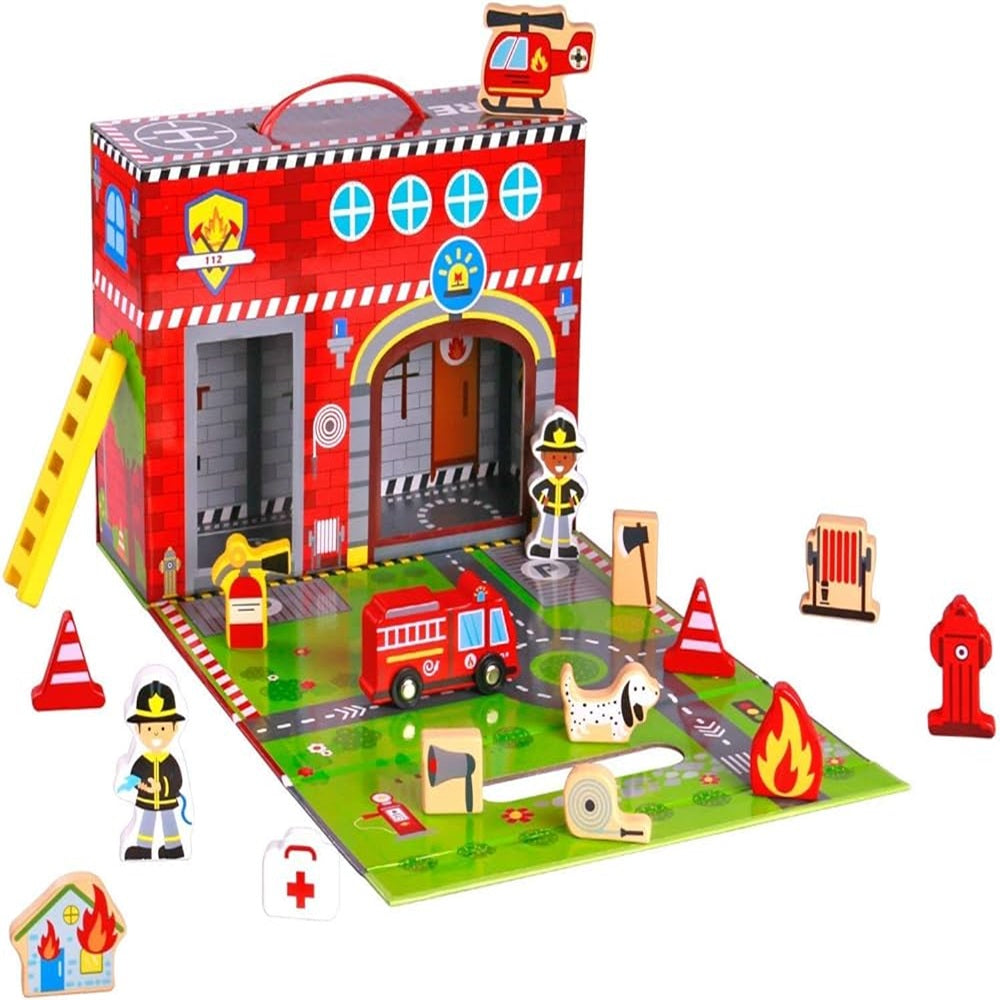 TOOKY TOYS-Fire Station Box