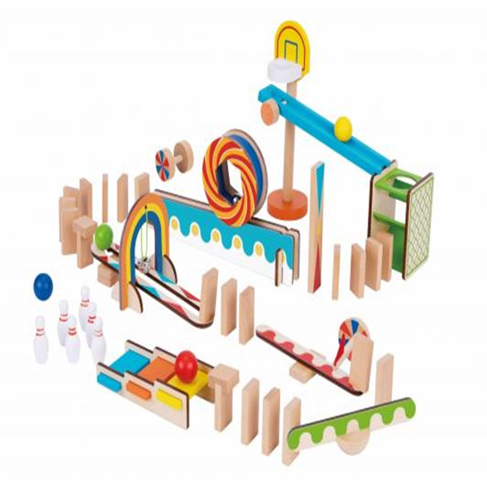 TOOKY TOYS-57 PCS Various Domino