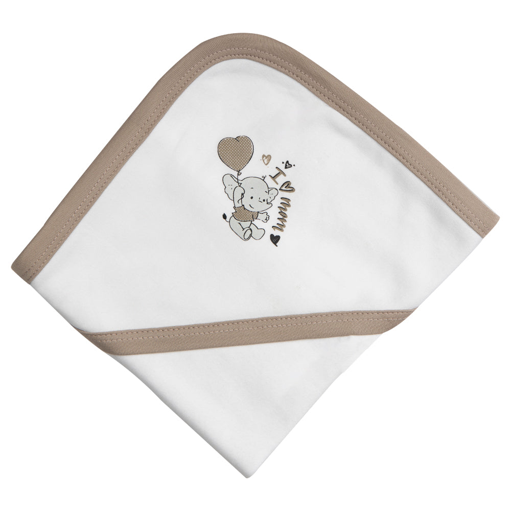 Babies Basic 100% Cotton Blanket, receiving blanket for New Born, 75*75cm , Brown