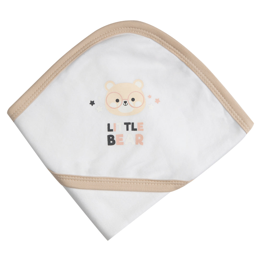 Babies Basic 100% Cotton Blanket, receiving blanket for New Born, 75*75cm , Brown