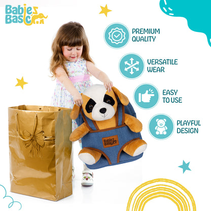 Babies Basic Kid/Baby bag with detachable Teddy - Brown