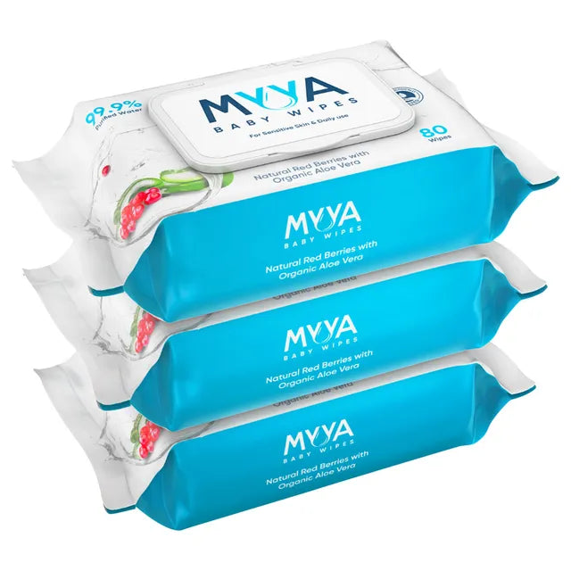 Myya Baby Wipes - Pack of 3